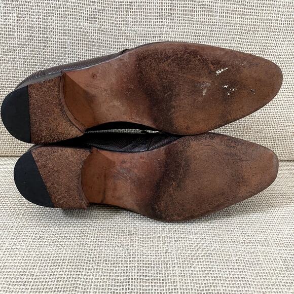 John Weitz Genuine Lizard Dress Loafers, Slip on, Pointed toe, Men's 9 - Picture 12 of 12